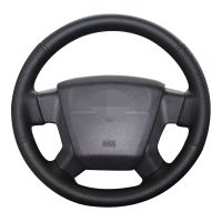 2021Car Steering Wheel Cover Hand-Stitched Black Artificial Leather For Jeep Compass 2006-2010 Old Patriot 2007 2008 2009 2010