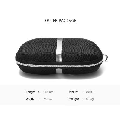 High-Strength Anti-Compression and Dust-Proof Glasses Case for Sunglasses Outdoor Essential Spec Zipped Case
