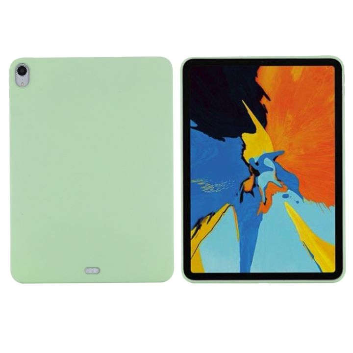 hot-sale-สําหรับ-ipad-air-5-4-10-9-เคสซิลิโคนเหลว-พรีเมี่ยม-ฝาหลังแท็บเล็ต-พร้อม-flocking-ภายใน