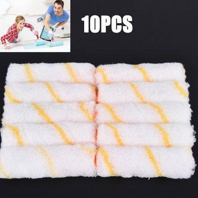 10pcs 4 Inch Craft Paint Foam Rollers Decorative Corner Roller Brush Sponge Paint Roller Sleeves Decorating Painting Tool Sets Paint Tools Accessories