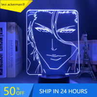 3d Lamp Anime Bleach Sosuke Aizen for Bedroom Decoration Nightlight Cool Birthday Gift Acrylic Led Night Light Sosuke Bleach