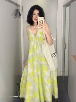 ▲▣ French Beach Dress Female Super Fairy Long Dress Sanya Travel Clothes Photo Seaside Holiday Dress Ins Super Fire Dress