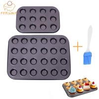 Bakeware Mini Muffin Cake Baking Pan 12/24/48 Holes Cupcake Mold Non Stick Baking Dishes Carbon Steel Oven Trays Pastry Tool 316