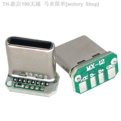 【CW】☼❆✺  USB 3.1 Type C Board 16pin 4 Welding Wire Data Band PCB Male 16P Usb