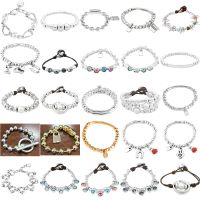 2021 New Plated Fashionable 925 Silver Color Cute No Buckle Fashion Charm Bead Bracelet Free Wholesale Shipping