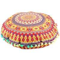 Indian Mandala Floor Pillows Round Cushion Cushions Pillows Cover Case 13