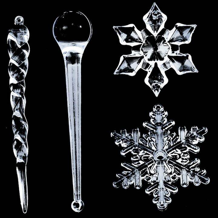 40pc-snowflake-icicle-christmas-ornaments-new-year-ornaments-crystal-christmas-tree-transparent-ornaments