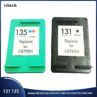 Vilaxh 135xl 131xl Penggantian ตลับหมึก Yang Serasi สำหรับ HP 135 Deskjet 2573 2613 8753 PSC 1600 1613 2350 5743 Pencetak