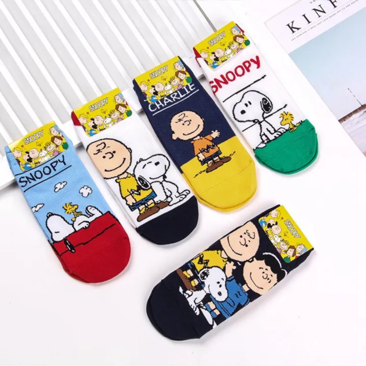 Snoopy Character Foot Sock Snoopy and Charlie Brown Cartoon Sock ...