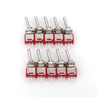 10Pcs SH TS-4 3Pin ON-ON 2-Way SPDT 5mm Panel Mount Sub-Miniature Toggle Switch