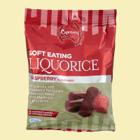 Soft Eating Liquorice Raspberry Capricorn ลูกอม ลูกอมรสราสเบอรี่ ลูกอมเคี้ยว 275g