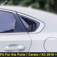 ผ้าม่านหน้าต่างด้านหลังด้านข้าง Tuyere Louvers Vent สำหรับ Kia Fortecerato K3 2019-2022คาร์บอนไฟเบอร์อุปกรณ์เสริมภายนอก