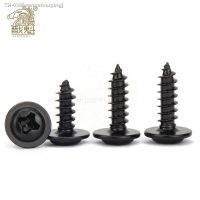 ✠ Hardware Black Screw PWA Cross Round Head With Cushion Self-tapping Screw Pan Head M1.4 M1.7 M2 M2.3 M2.6 M3 M3.5 M4