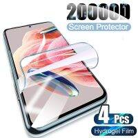 4Pcs Full Cover Screen Protector For Xiaomi Redmi Note 12 Pro Plus Hydrogel Film For Redmi Note 11 10 12 9 Pro Max 8 7 Soft Film