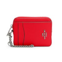 กระเป๋าใส่บัตร COACH 6303 ZIP CARD CASE (SVRCK)