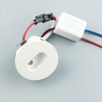 อลูมิเนียมที่ทันสมัยสั้นๆไฟ LED บันได AC85-265V 1W 3W ติดผนังบันไดพื้นหลังปิดภาคเรียนบันไดขั้นตอนทางเดินโคมไฟ