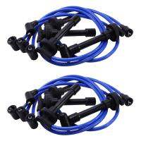 2X 32700-PTO-000 Spark Plug Wire Set, High Performance Ignition Wire for DEL SOL 1992-2002 Blue