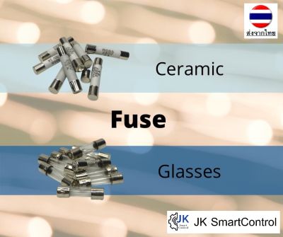 1PC / 1 ชิ้น : Ceramic/Glass FUSE : ฟิวส์ ลูกฟิวส์ เซรามิค/หลอดแก้ว ขนาด 5x25/5x20 (Ceramic/Glass Fuse Size 5x25/5x20)
