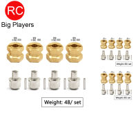 ฮับหกเหลี่ยม RC คลังสินค้าพร้อมเครื่องเล่นขนาดใหญ่12มม. ล้อทองเหลืองตัวขยายฮับหกเหลี่ยมอะแดปเตอร์ไดรฟ์ Hex ที่ใช้สำหรับรถ RC SCX10