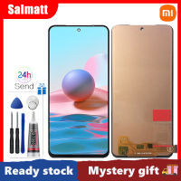 LCD TFT Salmatt สำหรับ Redmi Note 10 4G/10S/11SE จอแสดงผล LCD แบบสัมผัสหน้าจอ Digitizer Redmi Note แทนการประกอบสำหรับ10 4G/10S/11SE M2101K7AI M2101K7AG M2101K7BG M2101K7BI M2101K7BNY แสดงผลบนหน้าจอ M2101K7BL