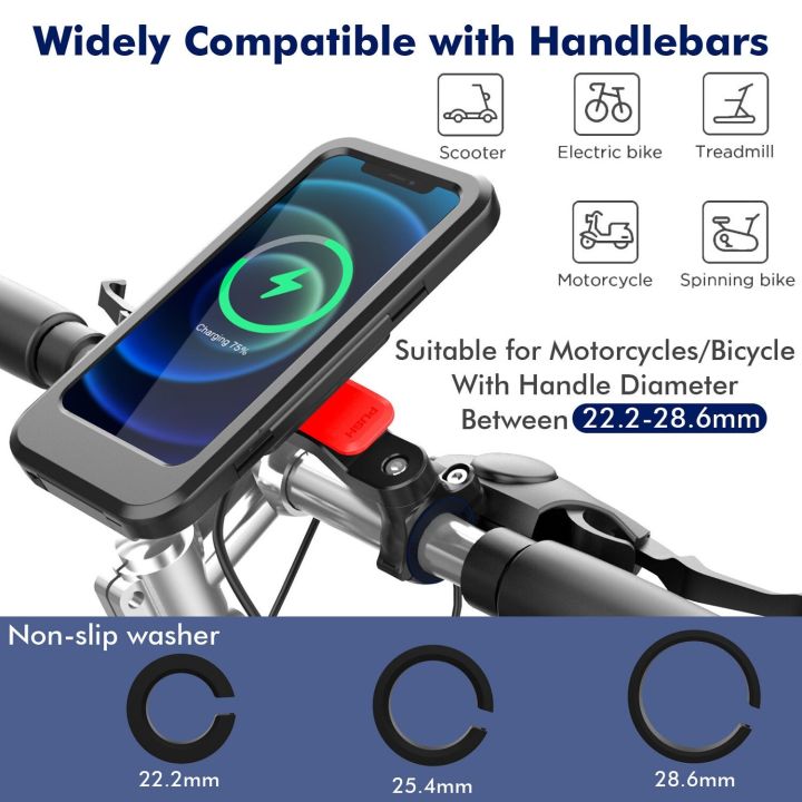 waterproof-motorcycle-bicycle-phone-holder-stand-bag-wireless-charger-moto-bike-scooter-handlebar-bracket-for-iphone-13-samsung