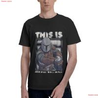 เสื้อยืดแขนสั้น100%cotton เสื้อยืดผู้ชาย Star Wars The Mandalorian This Is The Way Mando T-Shirt men เสื้อ ยืด ผู้ชาย SIZE S-3XL