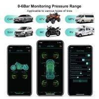 △ 4PCS Bluetooth 5.0 Car Tire Pressure Sensors TPMS Smart Alarm Tyre Monitoring Tools Auto Accessories With 2/3/4 Sensors For lOS