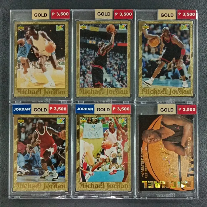 Michael Jordan Gold NBA Cards with Free Magnetic Case - Php 3,500 EACH ...