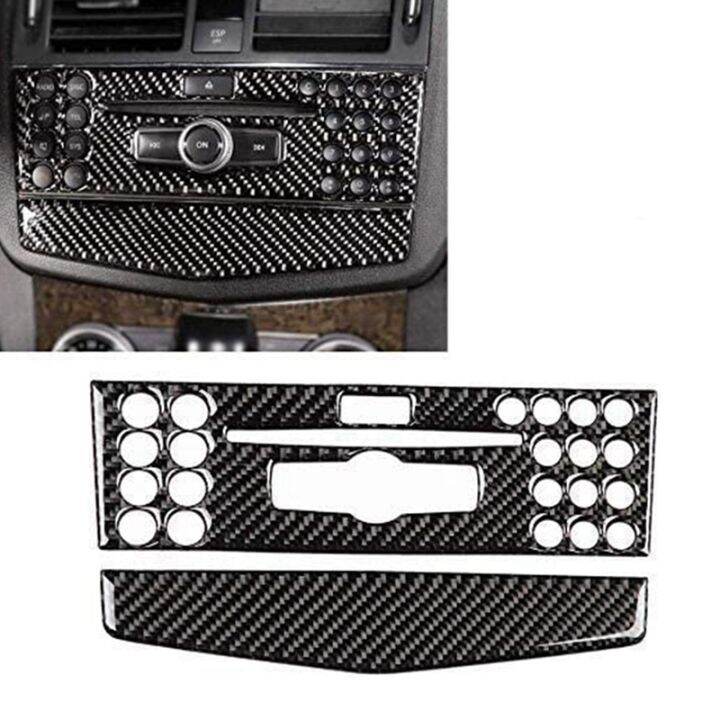 car-center-console-navigation-air-conditioning-panel-cover-cd-control-trim-panel-cover-for-mercedes-benz-w204-2007-2010