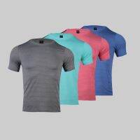 Solid color short-sleeved T-shirt mens summer tide nd tight-fitting sweat-absorbing running sports fitness training clothes