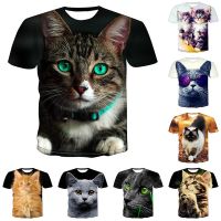 New Fashion Cool T-shirt Men/Women 3d Cat Printed T Shirt Short Sleeve Summer Tops Tees T Shirt for Men Tops Pullover Tee