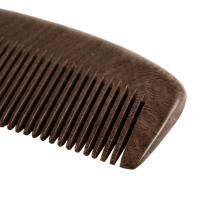 ◙☍♂ Natural Health Care Black Gold Sandalwood Hair Comb Anti-Static Beard Comb Of Hair Brush Hairbrush Men Women