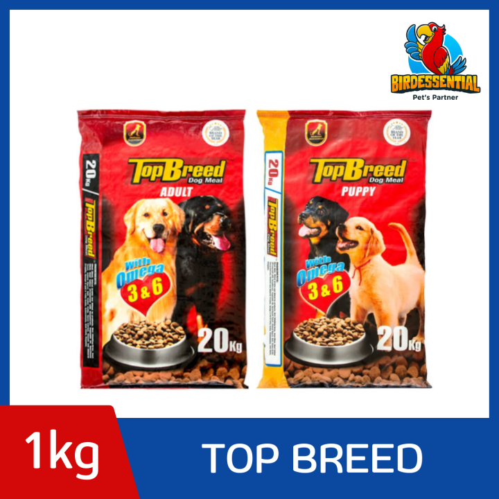 Top Breed Dog Meal Adult/Puppy Dog Dry Food with Omega 3&6 (1kg
