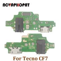 Novaphopat สําหรับ Tecno Camon 11 CF7 USB Dock Charger Port Plug หูฟัง Audio Jack ไมโครโฟน MIC Flex Cable Charging Board