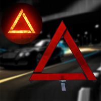 Car Emergency Breakdown Warning Triangle Red Reflective Safety Hazard Car Tripod Folded Stop Sign Reflector cinta reflectante