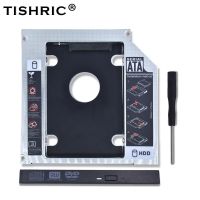 【Corner house】 TISHRIC 2022อลูมิเนียม2nd HDD Caddy 12.7มม. SATA 3.0 CD DVD To HDD สำหรับ2.5 39; 39; SSD HDD Case Enclosure CD ROM Optibay