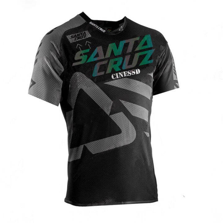 2021-santa-cruz-enduro-downhill-mountain-bike-jersey-mx-off-road-รถจักรยานยนต์-bmx-racing-jersey-dh-แขนสั้น-jersey-mtb-เสื้อยืด