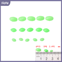 【RAI】 100X ลูกปัดเรืองแสง rigs ทำให้ลูกปัดตกปลาอ่อนเรืองแสงรูปไข่5mm/8mm/10mm