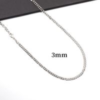 JDY6H 2022 New Fashion Imitation Pearl Necklace Men Handmade Multiple Width Stainless Steel Cuban Chain Necklace For Men Jewelry Gi