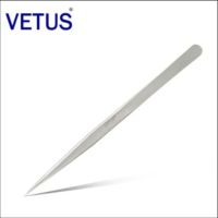 คีมคีบขนตา รุ่นปลายตรง Tweezers Vetus อุปกรณ์ต่อขนตา 250 บาท กล่องส้มเทา