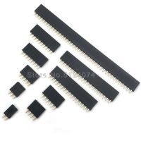 10-200pcs 2.54mm Black single row Female Header Connector 1*2/3/4/5/6/7/8/8/10/11/12/13/14/15/16/17/18/19/20/22/24/25/40Pin Watering Systems Garden Ho