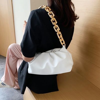 Cloud Dumpling Bag For Women 2020 Summer Shoulder Bag With Chain Thick Fashion Cross body Bag Brand Designer Shoulder Bag Purse