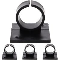 4 Pcs Wall Mounted Hooks Microphone Clamp Clips Handheld Table Stand Hanger Clothes Rack Stands