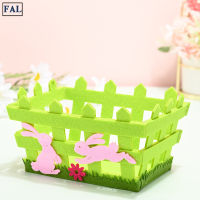 FAL Easter Baskets Non-Woven Treat Bags Egg Hunt Bags Easter Gift Bag Carry Basket For Kids Children