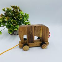ของเล่นไม้ ช้างเกมไม้ตัวต่อรูปช้าง The Elephant Puzzle เกมไม้ ของเล่นไม้โบราณ เกมไม้เสริมพัฒนาการ wooden educational toys wooden puzzle