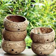 5 GÁO DỪA TRỒNG CÂY CẢNH Coconut planter set set of 5