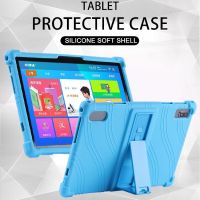 สำหรับ Soft Silicon Case Blackview Tab 12 10.1นิ้วยืนปรับปกแท็บเล็ตปกป้องเชลล์กลับป้องกัน