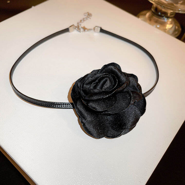 neck-jewelry-girls-party-adjustable-choker-necklace-rose