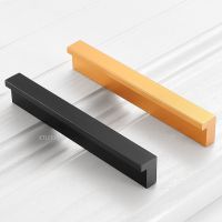 Furniture Door Handle T Bar Modern Kitchen Drawer Hardware Cupboard Cabinet Pull Gold Black Aluminum Alloy Box Knob