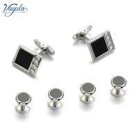 【Fashion house]VAGULA ใหม่ Cufflink Stud ใน6ชิ้นชุดคุณภาพ Gemelos ปุ่ม Links Spinki Tuxedo Collar Stud 439